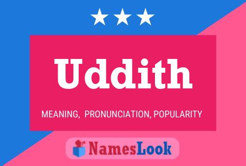 Póster del nombre Uddith