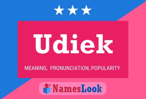 Póster del nombre Udiek