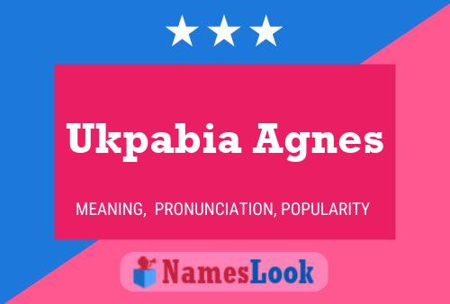 Póster del nombre Ukpabia Agnes