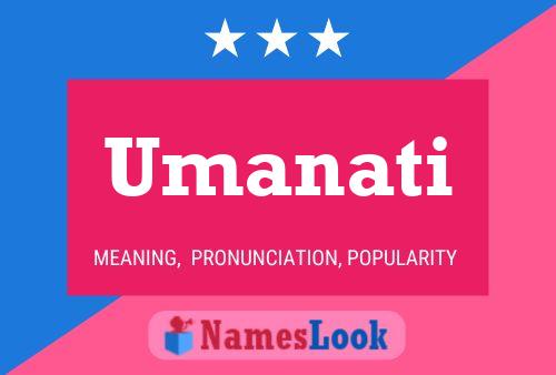 Póster del nombre Umanati