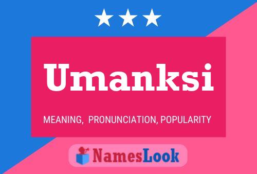 Póster del nombre Umanksi