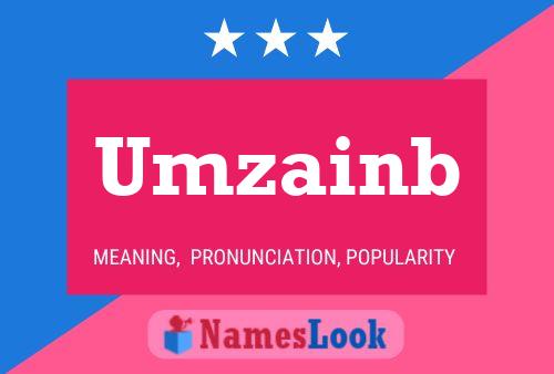 Póster del nombre Umzainb