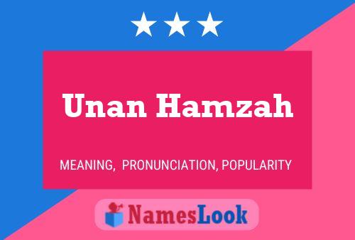 Póster del nombre Unan Hamzah