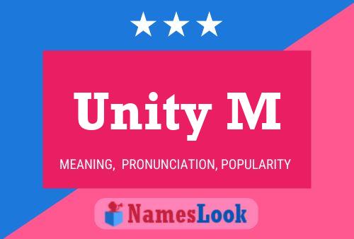 Póster del nombre Unity M