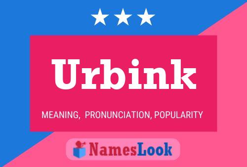 Póster del nombre Urbink