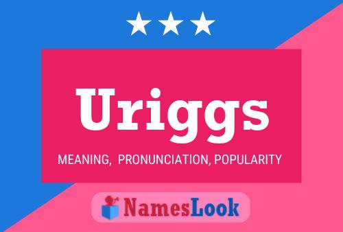 Póster del nombre Uriggs