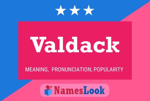 Póster del nombre Valdack