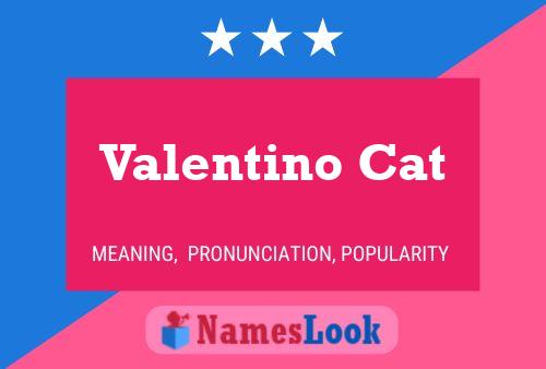 Póster del nombre Valentino Cat