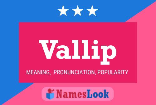 Póster del nombre Vallip