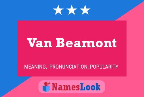 Póster del nombre Van Beamont