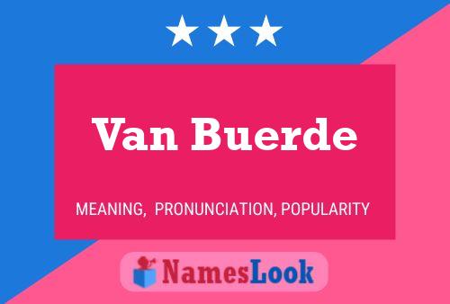 Póster del nombre Van Buerde