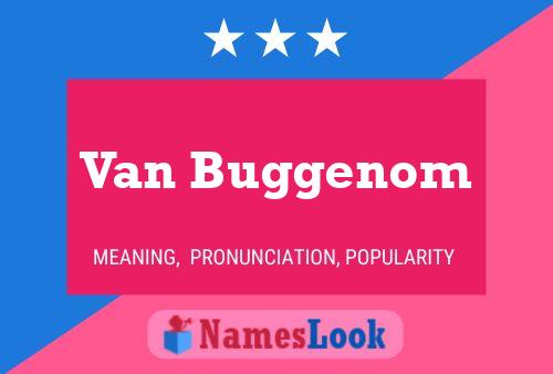 Póster del nombre Van Buggenom