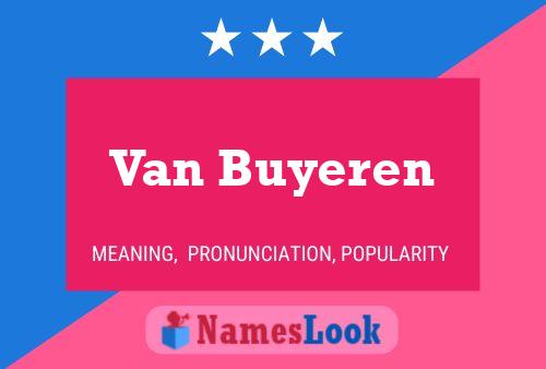 Póster del nombre Van Buyeren