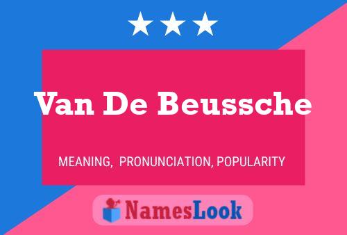 Póster del nombre Van De Beussche