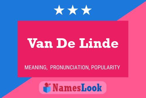 Póster del nombre Van De Linde