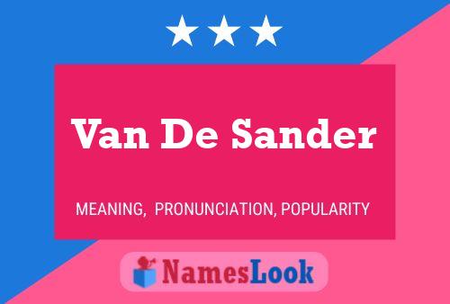 Póster del nombre Van De Sander