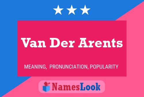 Póster del nombre Van Der Arents