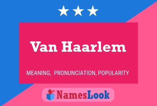 Póster del nombre Van Haarlem