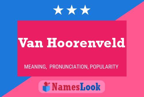 Póster del nombre Van Hoorenveld