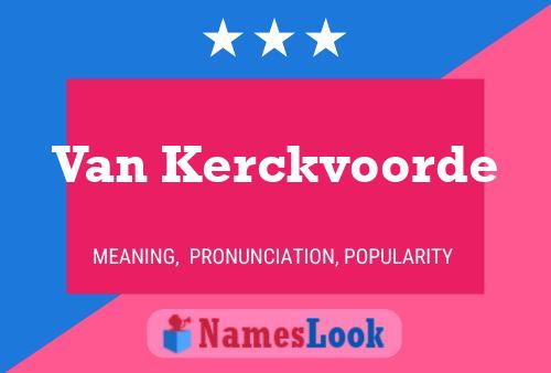 Póster del nombre Van Kerckvoorde