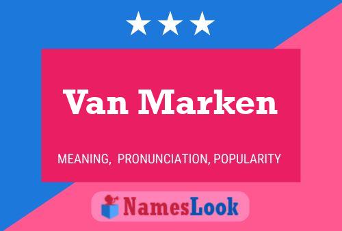 Póster del nombre Van Marken