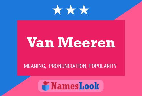 Póster del nombre Van Meeren