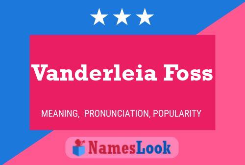 Póster del nombre Vanderleia Foss