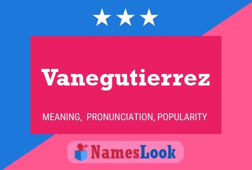 Póster del nombre Vanegutierrez