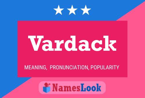 Póster del nombre Vardack