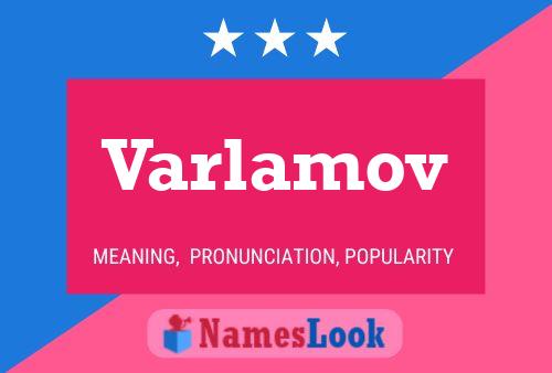 Póster del nombre Varlamov