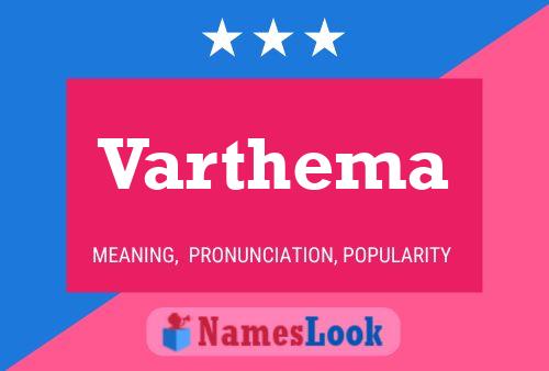 Póster del nombre Varthema