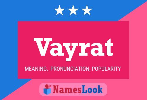 Póster del nombre Vayrat