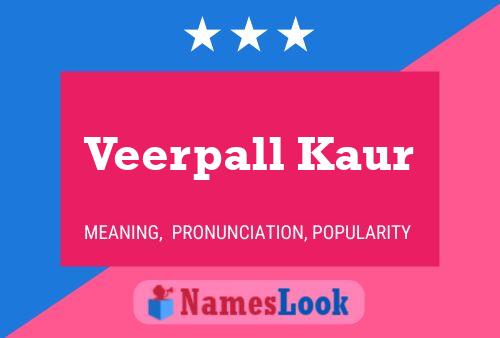 Póster del nombre Veerpall Kaur