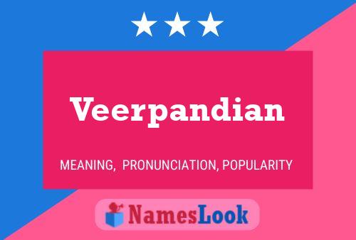 Póster del nombre Veerpandian