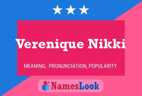 Póster del nombre Verenique Nikki