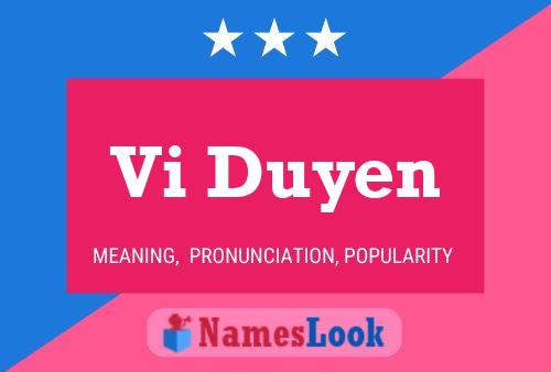 Póster del nombre Vi Duyen