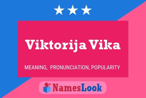 Póster del nombre Viktorija Vika