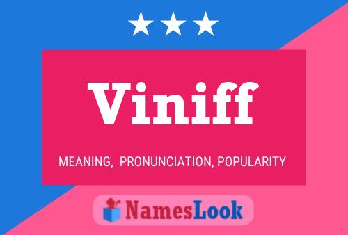 Póster del nombre Viniff