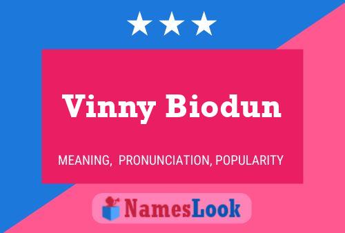 Póster del nombre Vinny Biodun