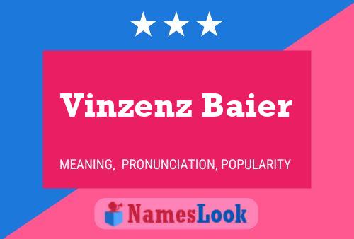 Póster del nombre Vinzenz Baier