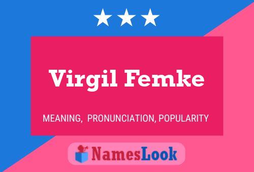 Póster del nombre Virgil Femke