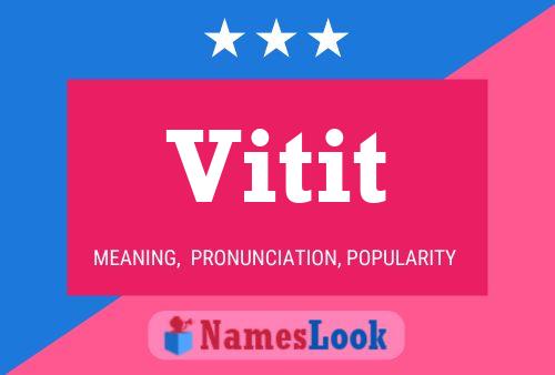 Póster del nombre Vitit