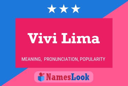 Póster del nombre Vivi Lima