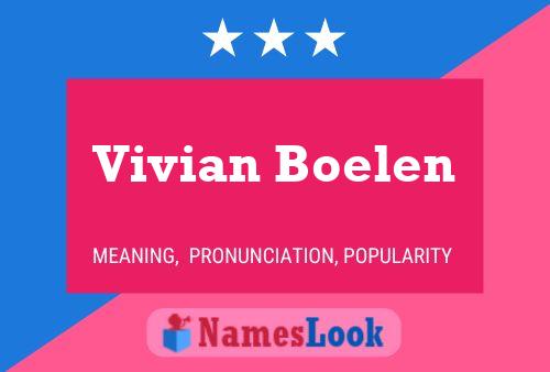 Póster del nombre Vivian Boelen