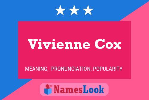 Póster del nombre Vivienne Cox