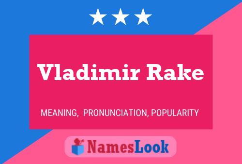 Póster del nombre Vladimir Rake