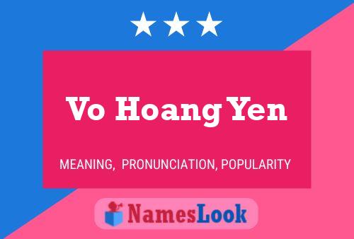 Póster del nombre Vo Hoang Yen