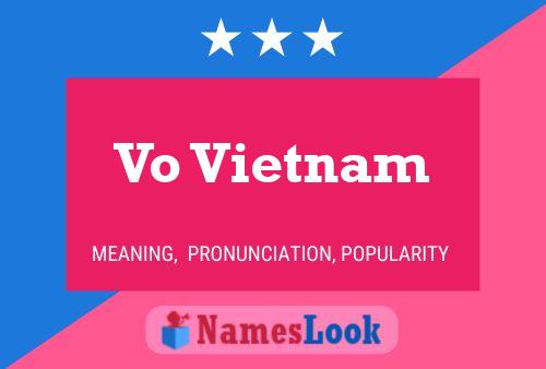 Póster del nombre Vo Vietnam