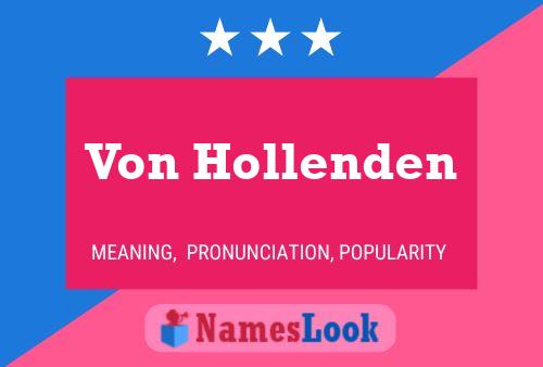 Póster del nombre Von Hollenden