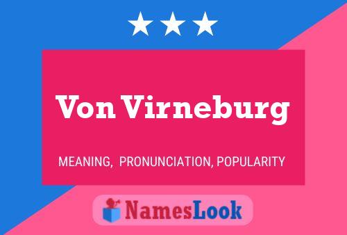 Póster del nombre Von Virneburg